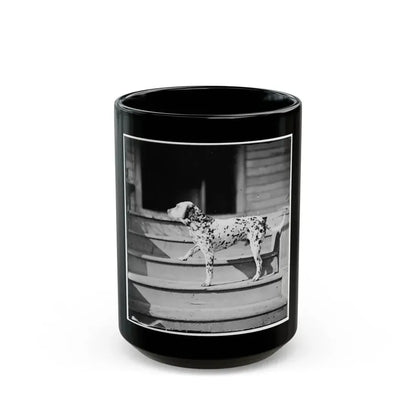 City Point, Virginia. General Rufus Ingall's Coach Dog (U.S. Civil War) Black Coffee Mug 15oz - Go Mug Yourself