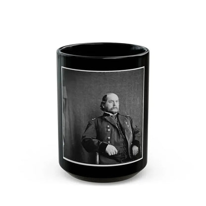 City Point, Virginia. General Rufus Ingalls, U.S.A. (U.S. Civil War) Black Coffee Mug 15oz - Go Mug Yourself