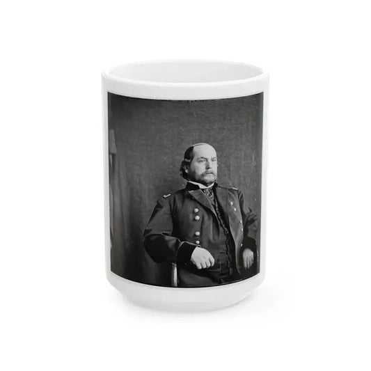 City Point, Virginia. General Rufus Ingalls, U.S.A. (U.S. Civil War) White Coffee Mug 15oz - Go Mug Yourself