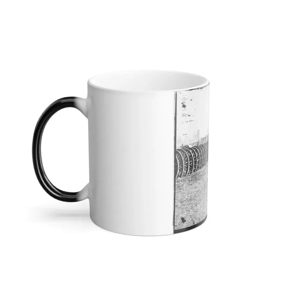 City Point, Virginia (Vicinity). Park of Army Wagon Wheels (U.S. Civil War) Color Changing Coffee Mug 11oz - Go Mug Yourself