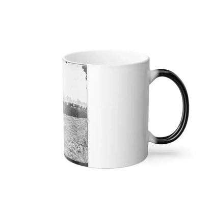 City Point, Virginia (Vicinity). Park of Army Wagon Wheels (U.S. Civil War) Color Changing Coffee Mug 11oz - Go Mug Yourself