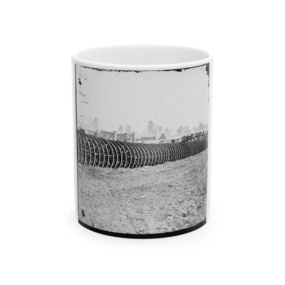 City Point, Virginia (Vicinity). Park Of Army Wagon Wheels (U.S. Civil War) White Coffee Mug 11oz - Go Mug Yourself