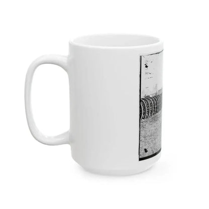 City Point, Virginia (Vicinity). Park Of Army Wagon Wheels (U.S. Civil War) White Coffee Mug - Go Mug Yourself