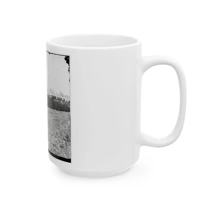 City Point, Virginia (Vicinity). Park Of Army Wagon Wheels (U.S. Civil War) White Coffee Mug - Go Mug Yourself