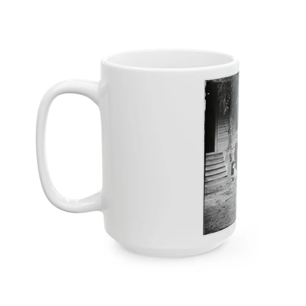 City Point, Virginia. Gen. Rufus Ingalls' Horse And Dog (U.S. Civil War) White Coffee Mug-Go Mug Yourself