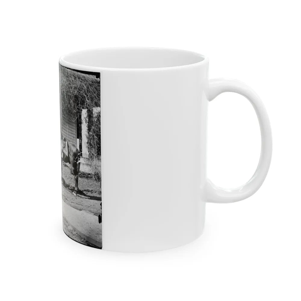 City Point, Virginia. Gen. Rufus Ingalls' Horse And Dog (U.S. Civil War) White Coffee Mug-Go Mug Yourself