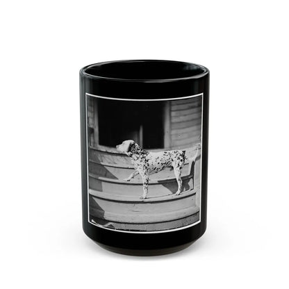 City Point, Virginia. General Rufus Ingall's Coach Dog (U.S. Civil War) Black Coffee Mug-15oz-Go Mug Yourself