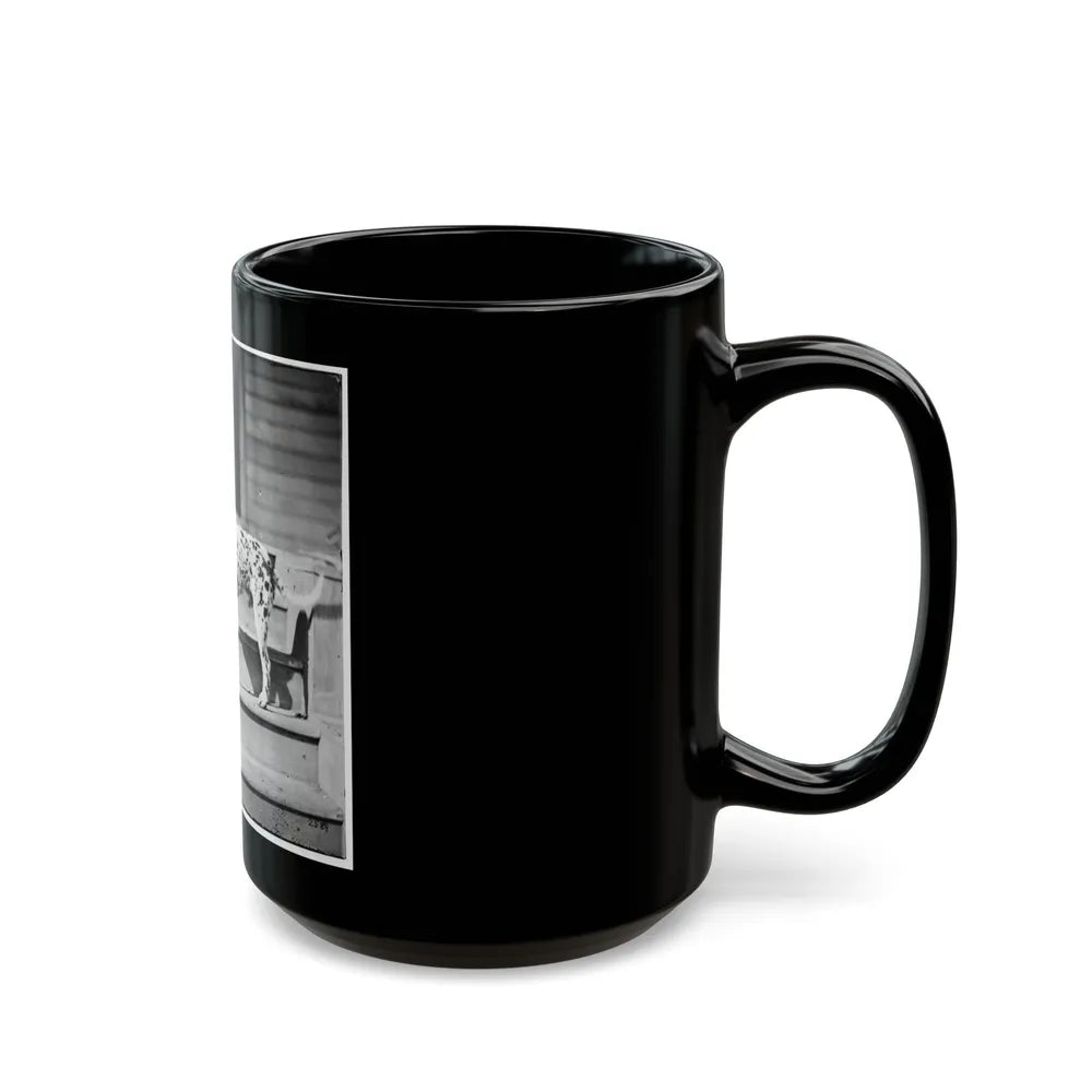 City Point, Virginia. General Rufus Ingall's Coach Dog (U.S. Civil War) Black Coffee Mug-Go Mug Yourself