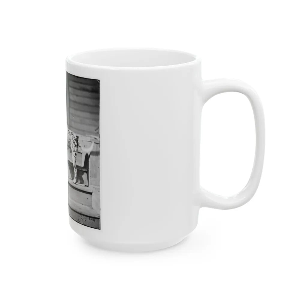 City Point, Virginia. General Rufus Ingall's Coach Dog (U.S. Civil War) White Coffee Mug-Go Mug Yourself