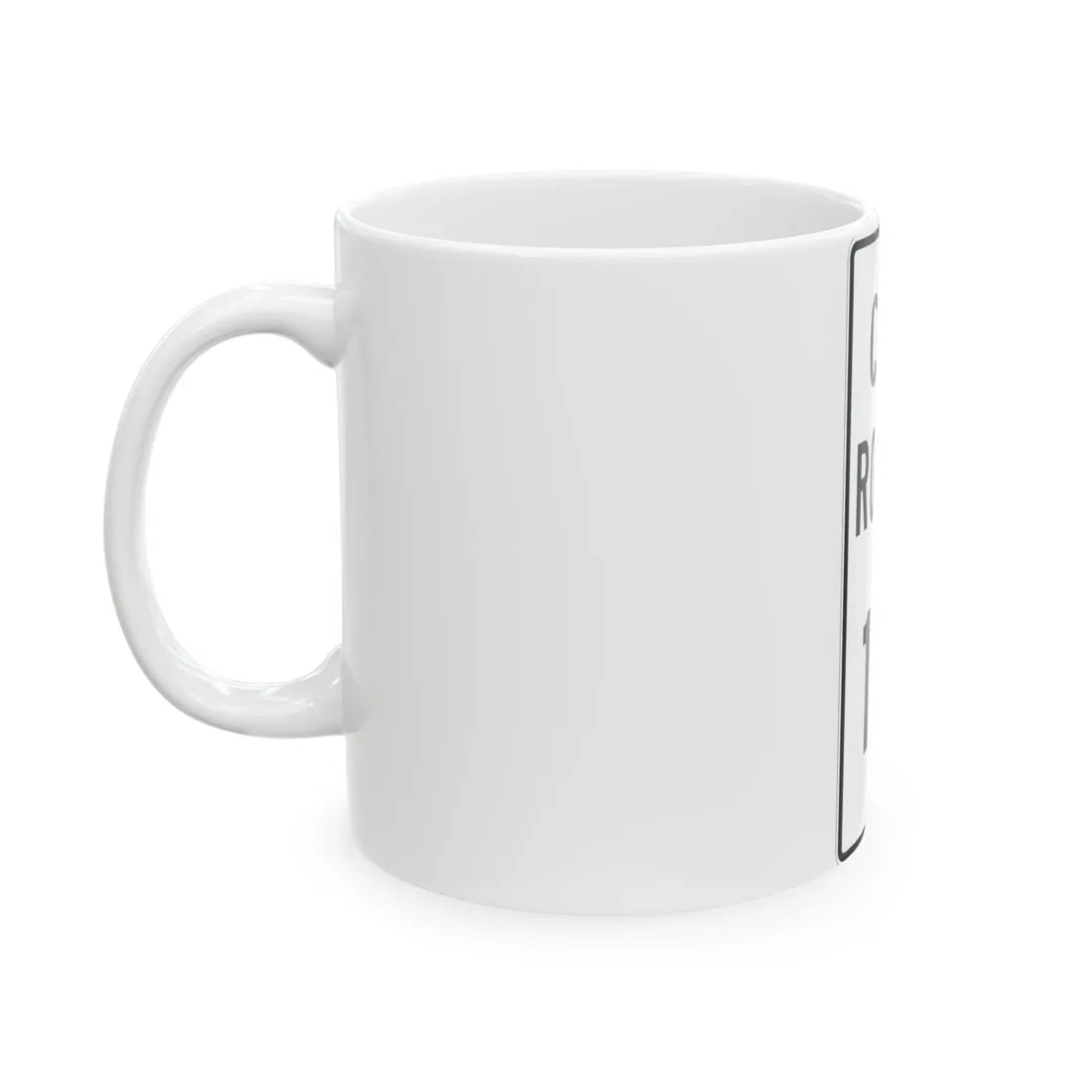 City Route 12 Fremont Ohio (Ohio) (Road Sign) White Coffee Mug - Go Mug Yourself