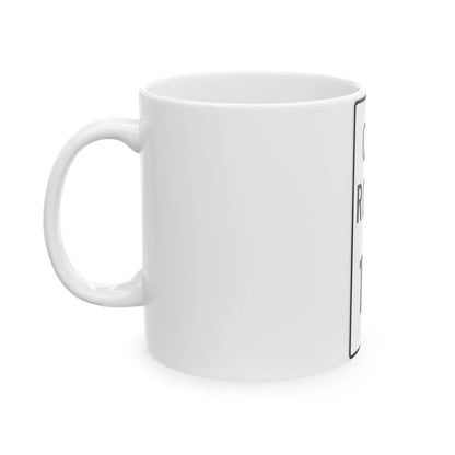 City Route 12 Fremont Ohio (Ohio) (Road Sign) White Coffee Mug - Go Mug Yourself