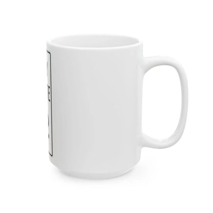 City Route 12 Fremont Ohio (Ohio) (Road Sign) White Coffee Mug - Go Mug Yourself
