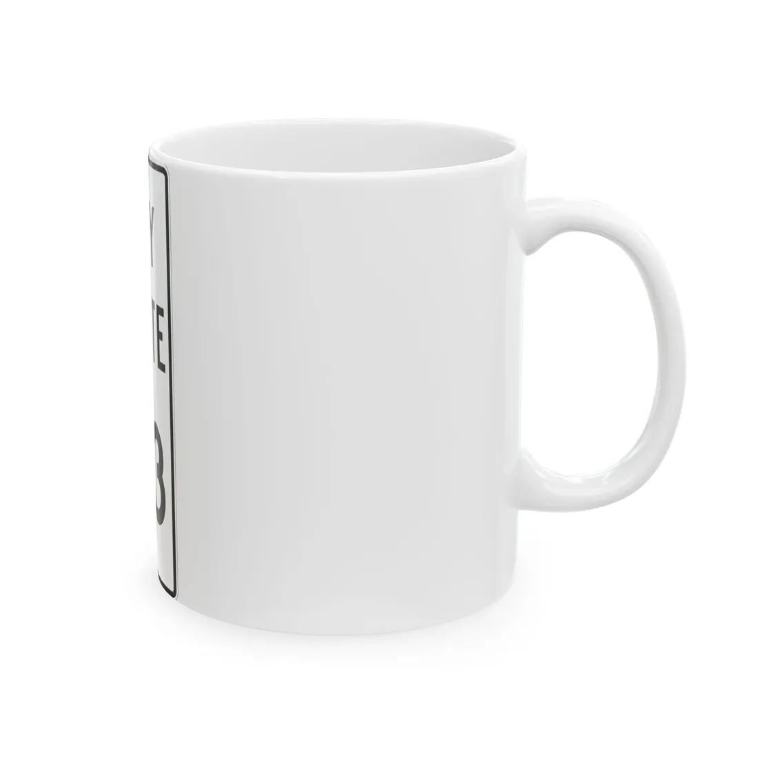 City Route 53 Fremont Ohio (Ohio) (Road Sign) White Coffee Mug - Go Mug Yourself
