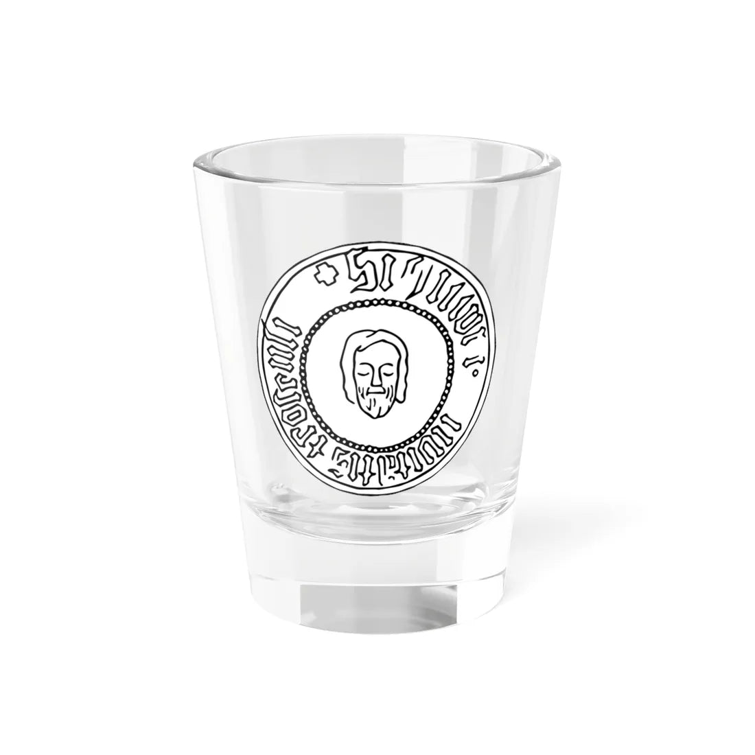 City seal of Trakai 1491 (Lithuania) (Coat of Arms) Shot Glass 1.5oz 1.5oz - Go Mug Yourself