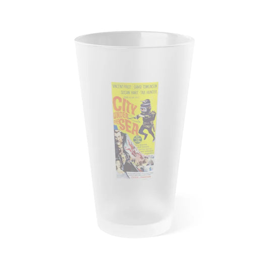 CITY UNDER THE SEA (WAR GODS OF THE DEEP) 1965 Movie Poster - Frosted Pint Glass 16oz-Go Mug Yourself