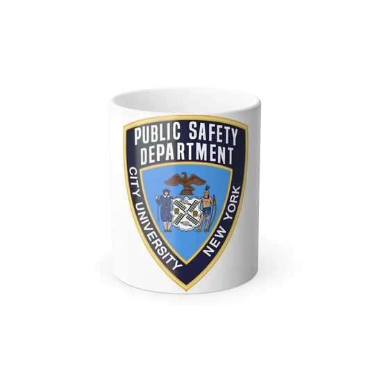 City University of New York Public Safety Dept - Color Changing Coffee Mug 11oz - Go Mug Yourself