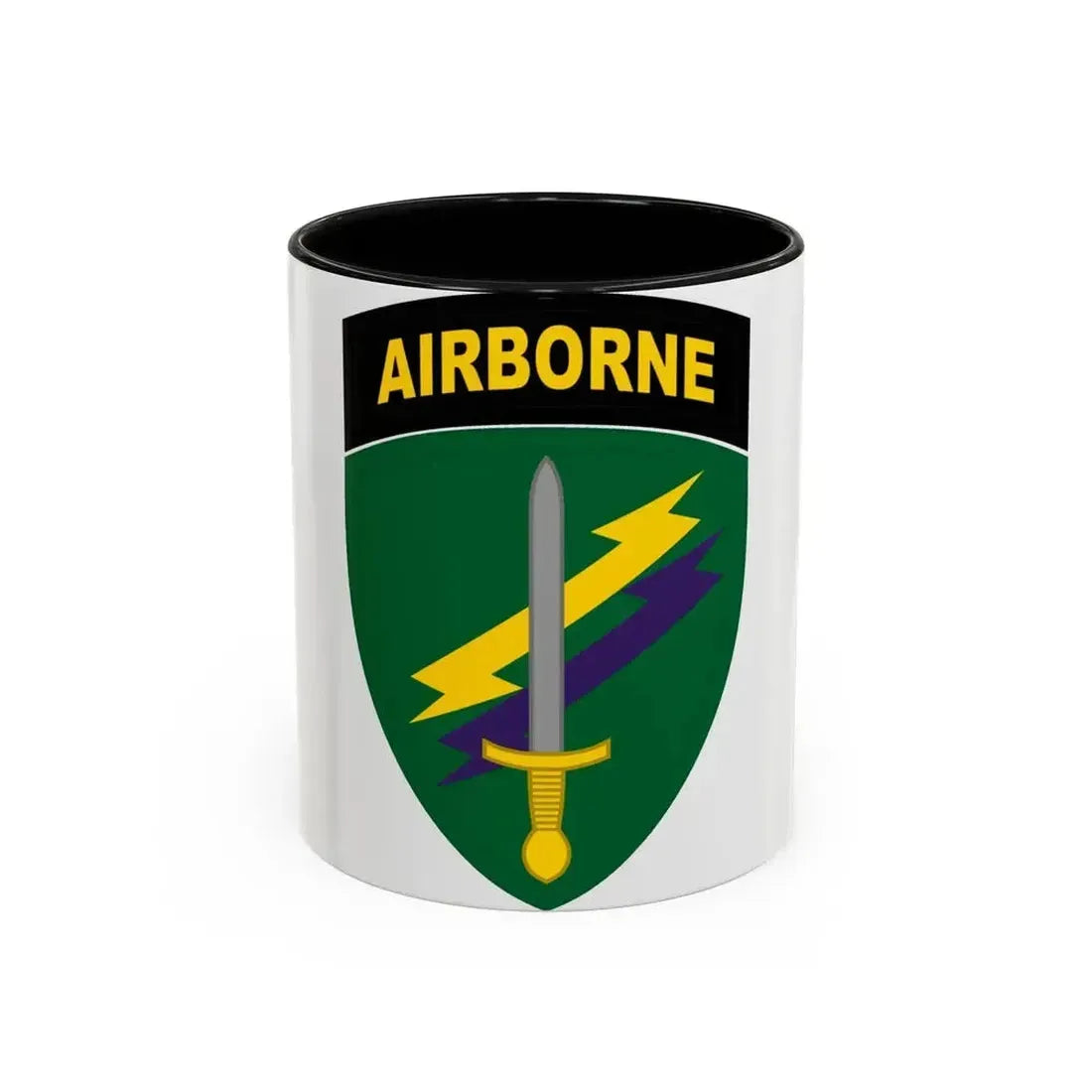 Civil Affairs and Psychological Operations Command Airborne (U.S. Army) Accent Coffee Mug 11oz Black - Go Mug Yourself