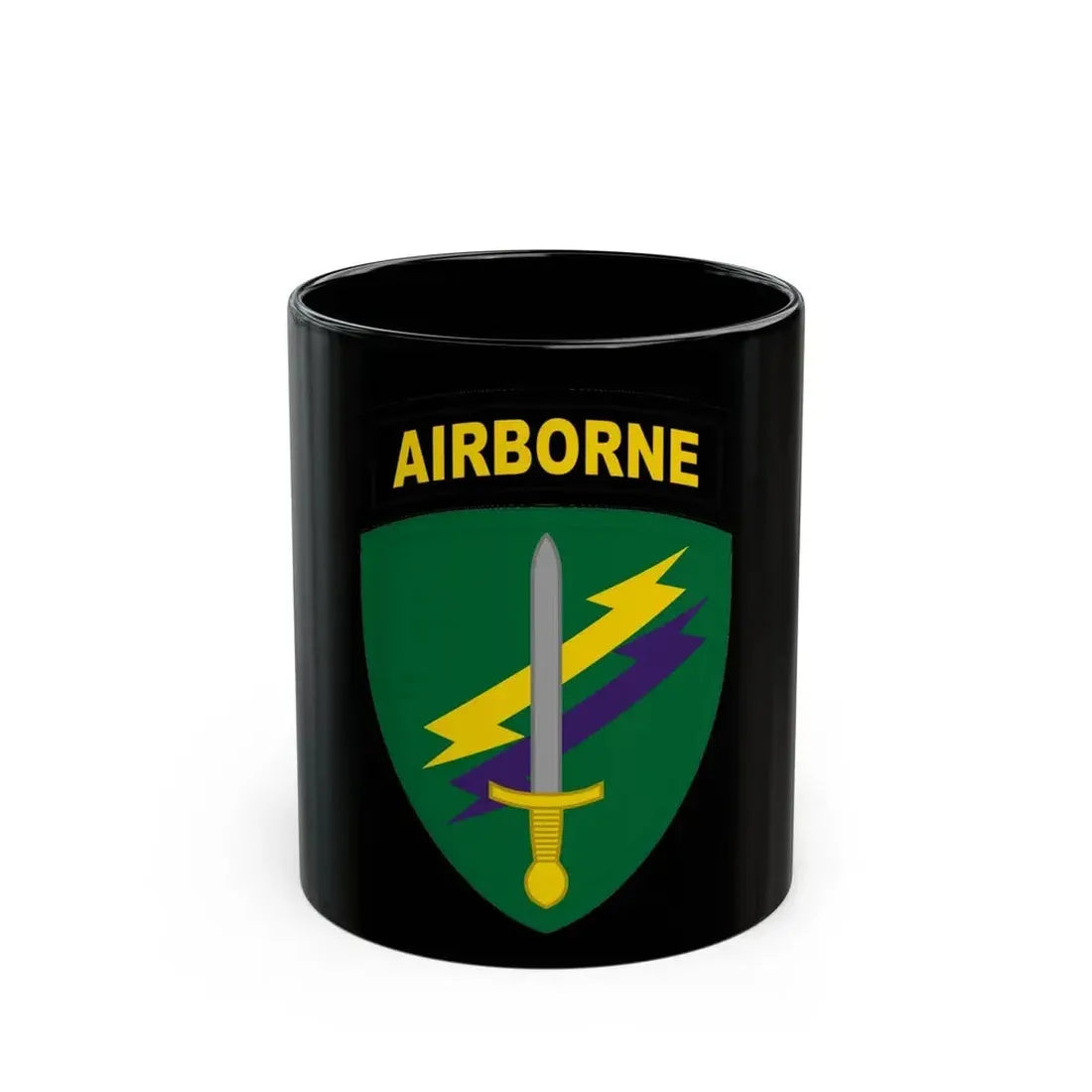 Civil Affairs and Psychological Operations Command Airborne (U.S. Army) Black Coffee Mug 11oz - Go Mug Yourself