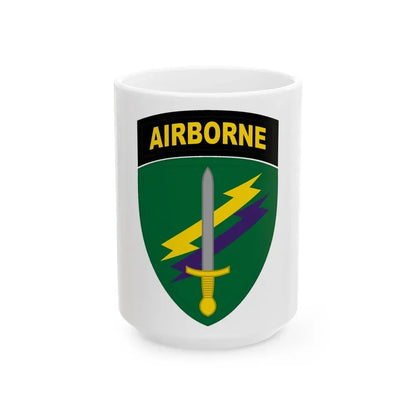 Civil Affairs and Psychological Operations Command Airborne (U.S. Army) White Coffee Mug 15oz - Go Mug Yourself