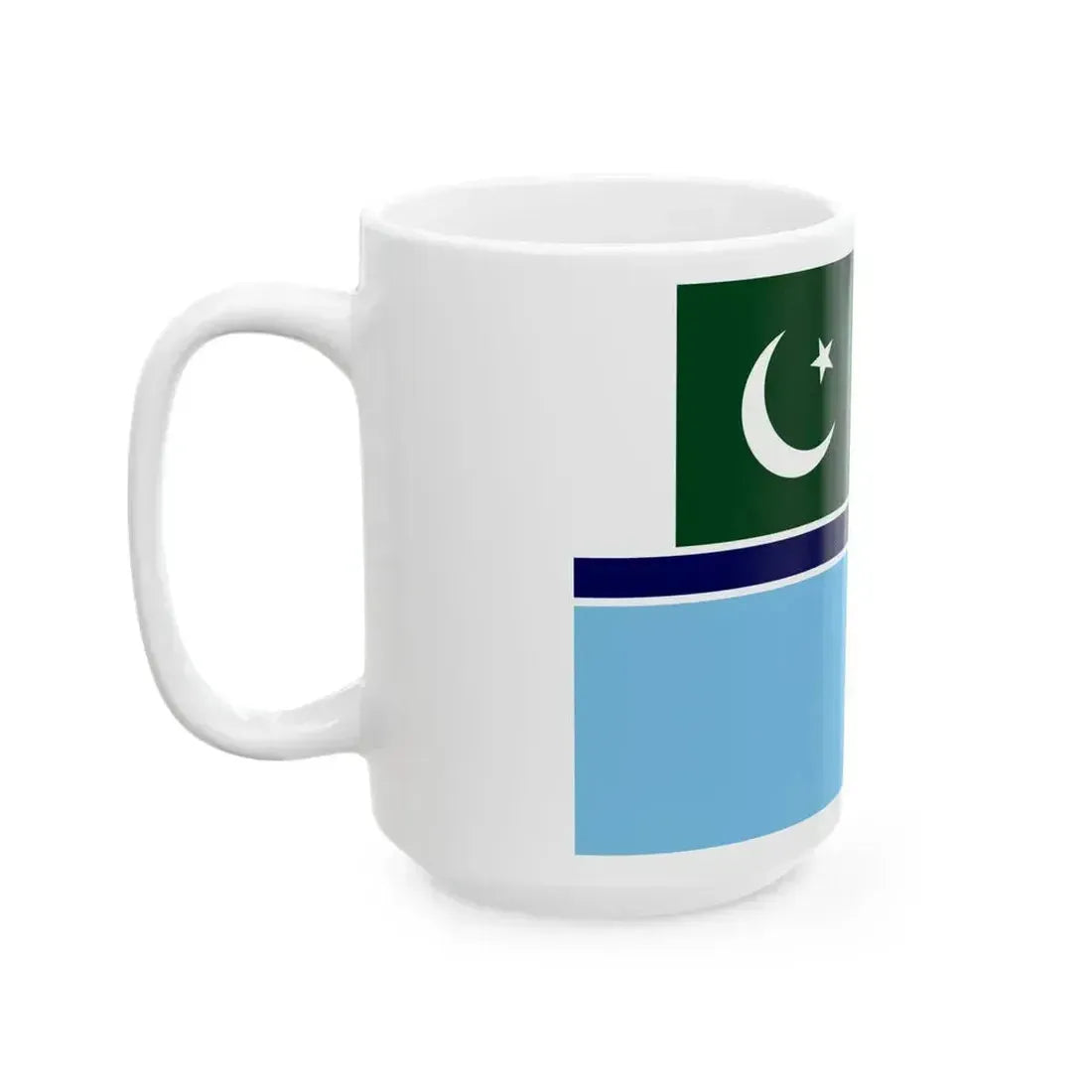 Civil Air Ensign of Pakistan (Pakistan) White Coffee Mug - Go Mug Yourself