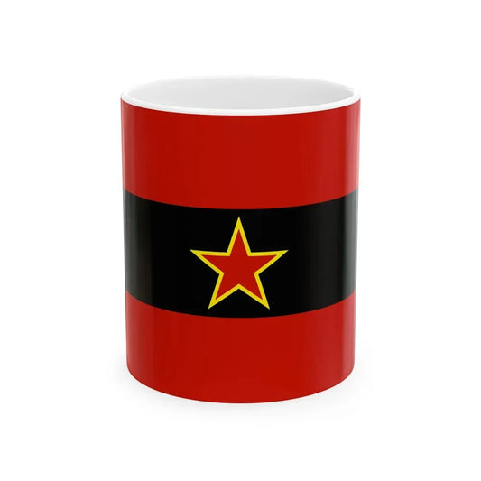 Civil Ensign of Albania 1945-1992 (Albania) White Coffee Mug 11oz - Go Mug Yourself
