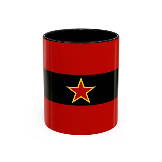 Civil Ensign of Albania 1945 to 1992 - Accent Coffee Mug 11oz Black - Go Mug Yourself