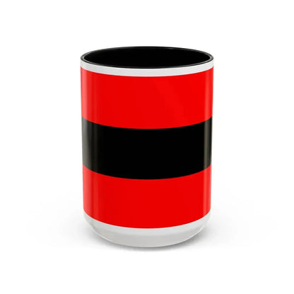 Civil Ensign of Albania - Accent Coffee Mug 15oz Black - Go Mug Yourself