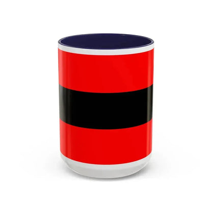 Civil Ensign of Albania - Accent Coffee Mug 15oz Navy - Go Mug Yourself