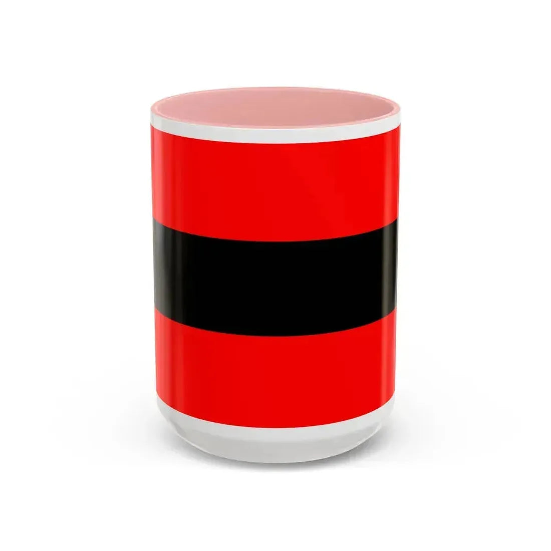 Civil Ensign of Albania - Accent Coffee Mug 15oz Pink - Go Mug Yourself