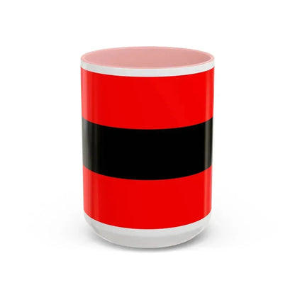 Civil Ensign of Albania - Accent Coffee Mug 15oz Pink - Go Mug Yourself