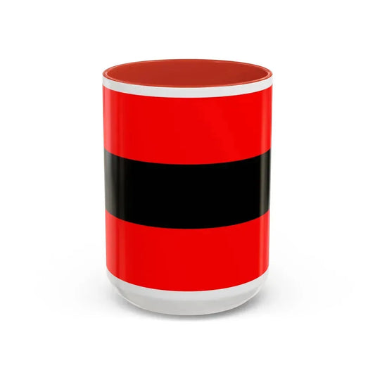 Civil Ensign of Albania - Accent Coffee Mug 15oz Red - Go Mug Yourself
