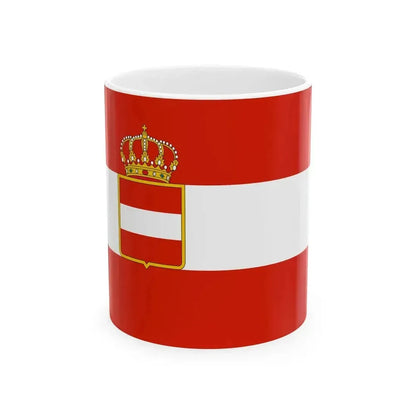 Civil ensign of Austria-Hungary 1786-1869 (Austria) White Coffee Mug 11oz - Go Mug Yourself