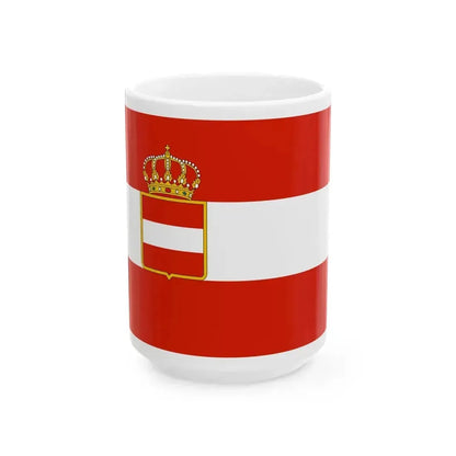 Civil ensign of Austria-Hungary 1786-1869 (Austria) White Coffee Mug 15oz - Go Mug Yourself