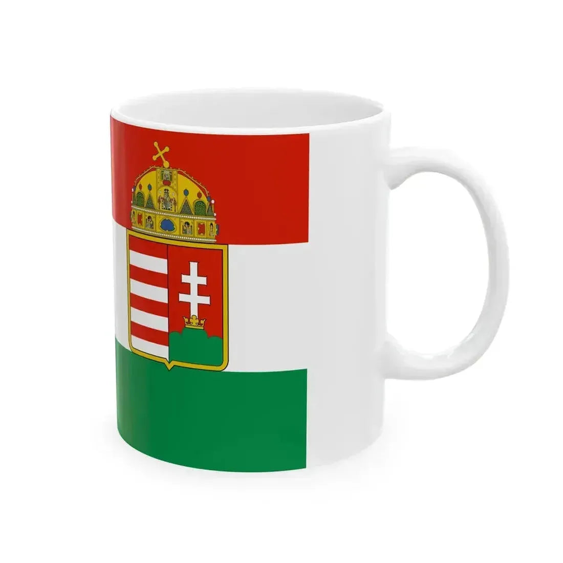 Civil ensign of Austria-Hungary 1869-1918 (Austria) White Coffee Mug - Go Mug Yourself