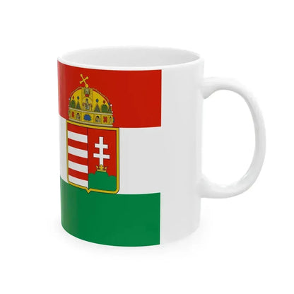 Civil ensign of Austria-Hungary 1869-1918 (Austria) White Coffee Mug - Go Mug Yourself