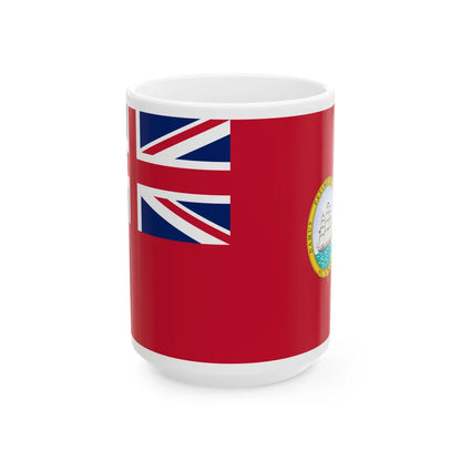 Civil ensign of British Guiana 1919-1955 (Guyana) White Coffee Mug 15oz - Go Mug Yourself