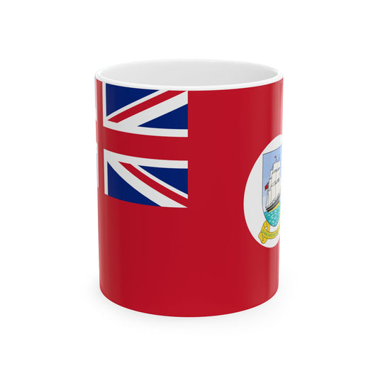 Civil ensign of British Guiana 1955-1966 (Guyana) White Coffee Mug-11oz-Go Mug Yourself