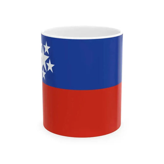 Civil Ensign of Burma 1952-1974 (Myanmar) White Coffee Mug 11oz - Go Mug Yourself