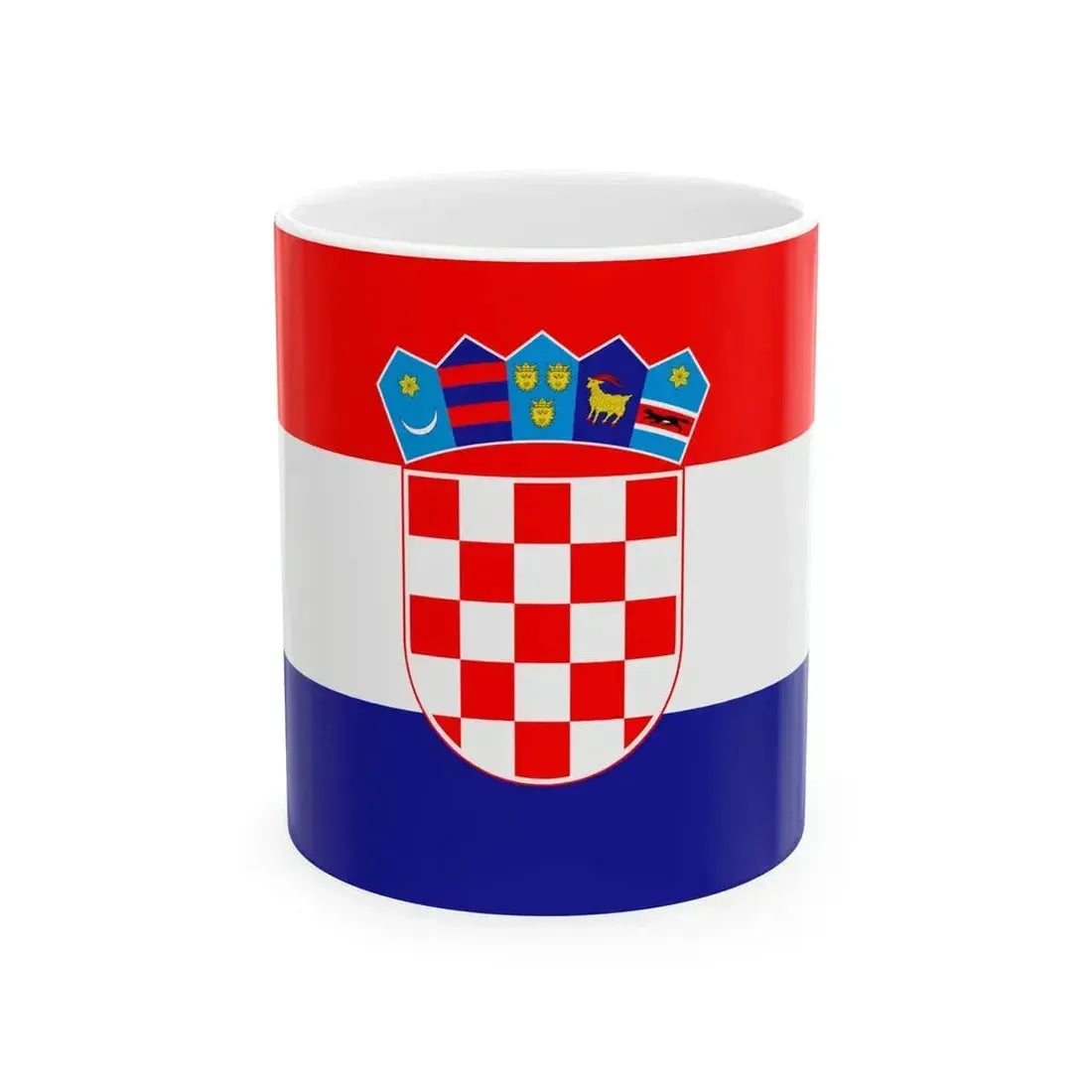 Civil ensign of Croatia (Croatia) White Coffee Mug 11oz - Go Mug Yourself