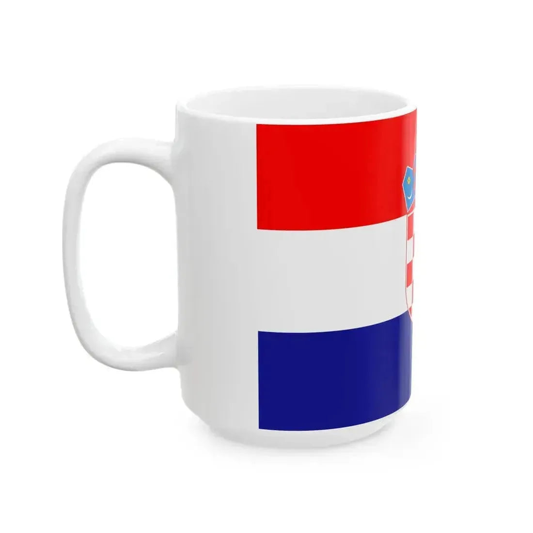 Civil ensign of Croatia (Croatia) White Coffee Mug - Go Mug Yourself