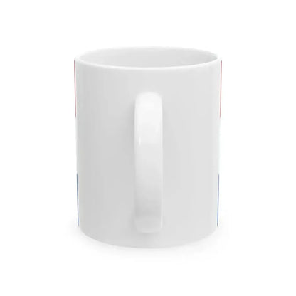Civil ensign of Croatia Pantone (Croatia) White Coffee Mug - Go Mug Yourself