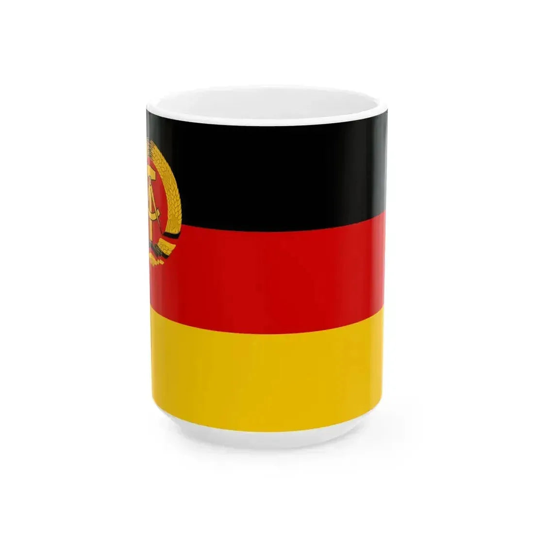 Civil Ensign of East Germany 1959-1973 alternative version (Germany) White Coffee Mug 15oz - Go Mug Yourself