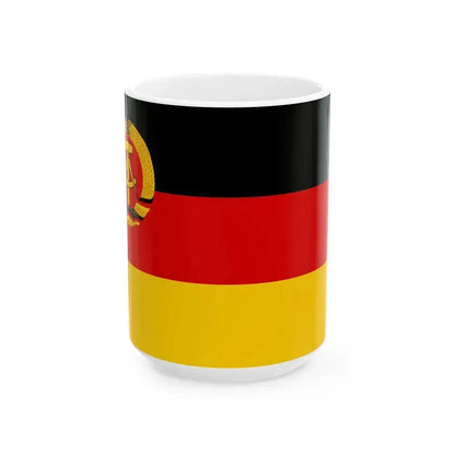 Civil Ensign of East Germany 1959-1973 alternative version (Germany) White Coffee Mug 15oz - Go Mug Yourself