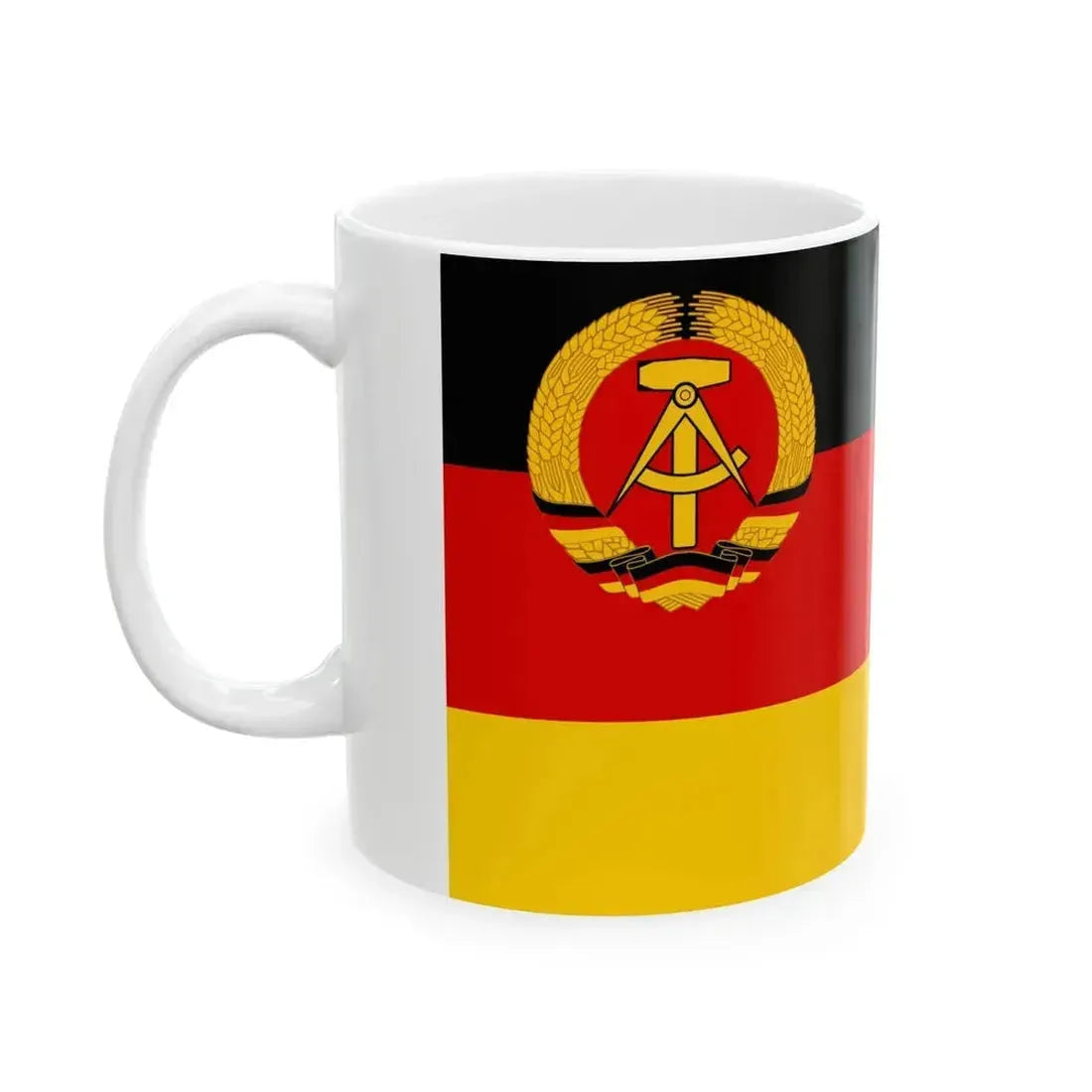 Civil Ensign of East Germany 1959-1973 alternative version (Germany) White Coffee Mug - Go Mug Yourself