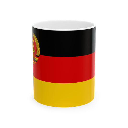 Civil Ensign of East Germany 1959-1973 (Germany) White Coffee Mug-11oz-Go Mug Yourself