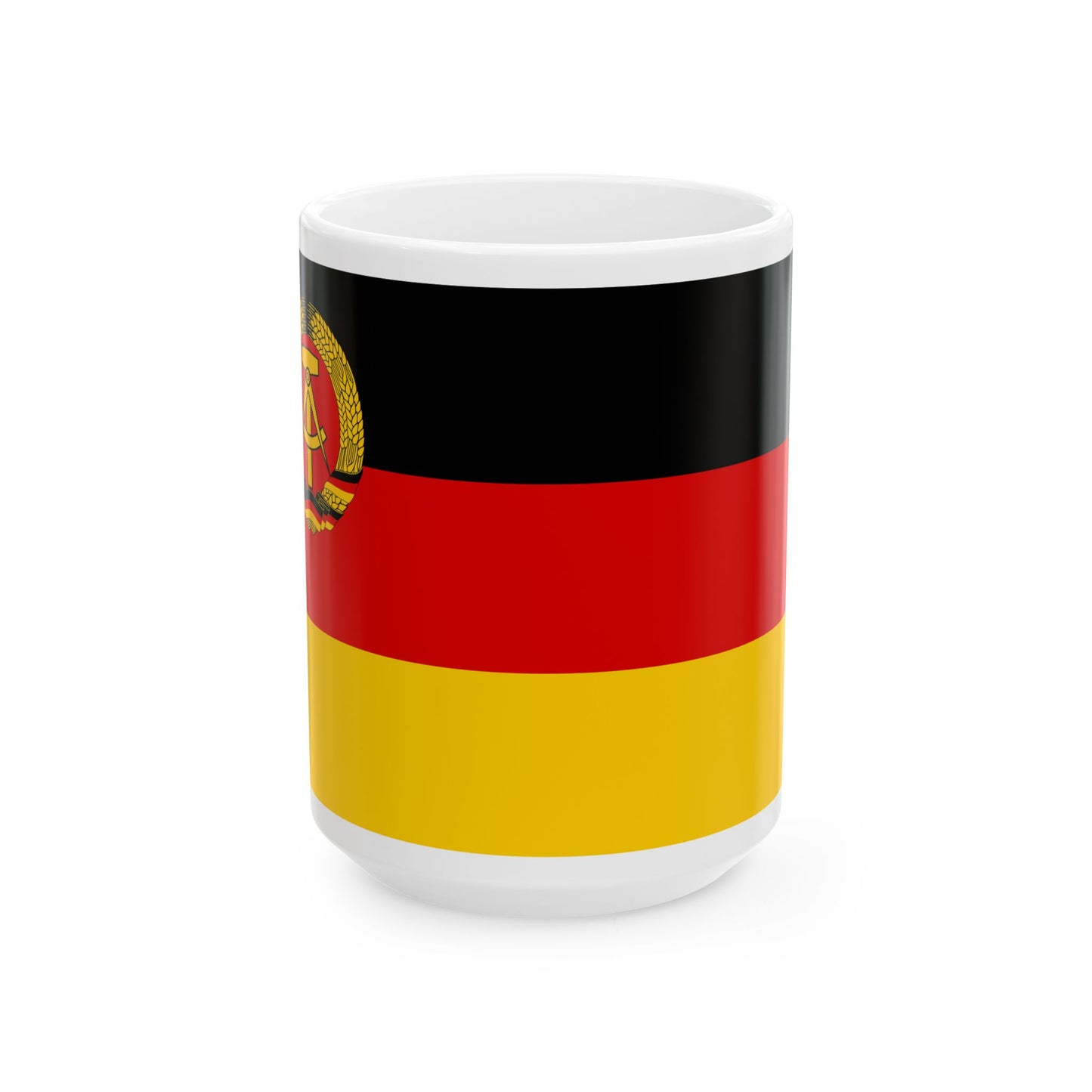 Civil Ensign of East Germany 1959-1973 (Germany) White Coffee Mug-15oz-Go Mug Yourself