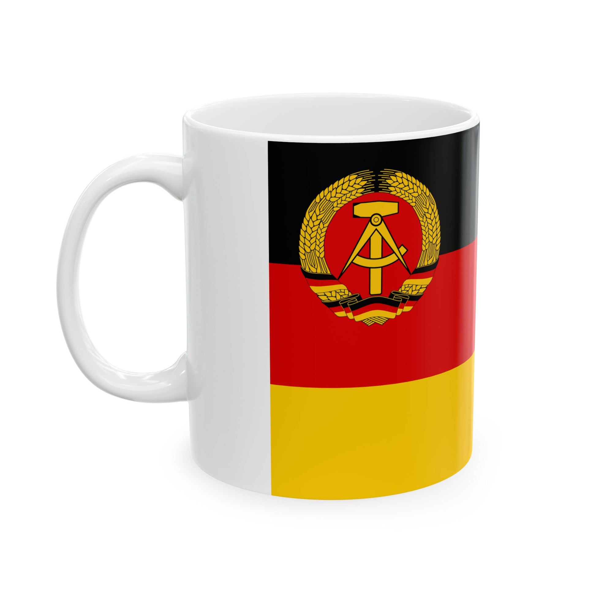 Civil Ensign of East Germany 1959-1973 (Germany) White Coffee Mug-Go Mug Yourself
