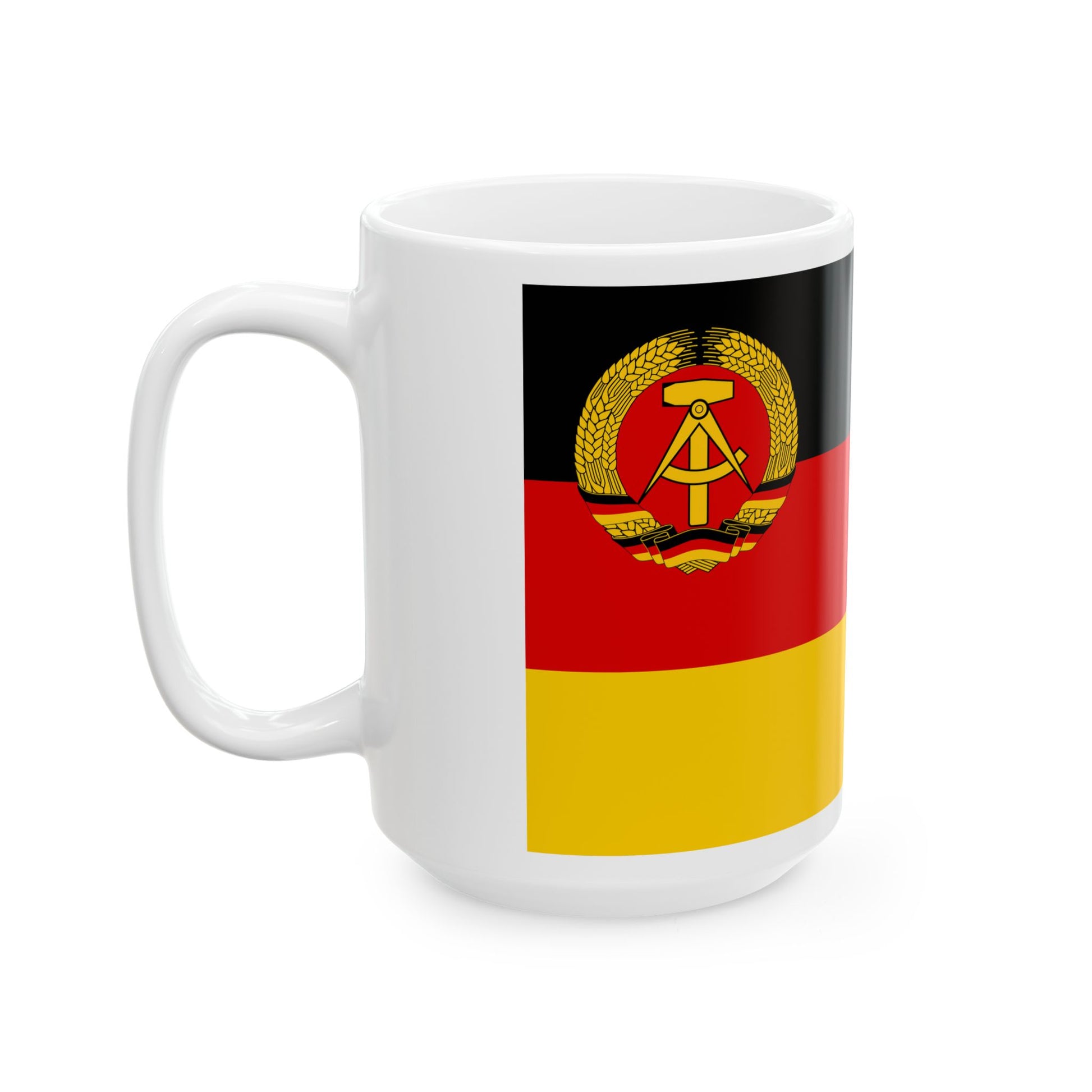 Civil Ensign of East Germany 1959-1973 (Germany) White Coffee Mug-Go Mug Yourself