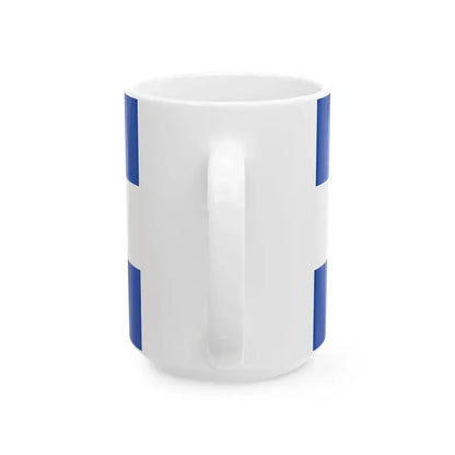 Civil Ensign of El Salvador (El Salvador) White Coffee Mug - Go Mug Yourself