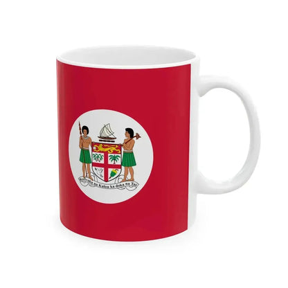Civil Ensign of Fiji 1908-1970 (Fiji) White Coffee Mug - Go Mug Yourself